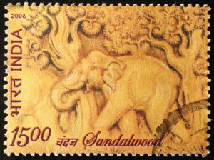 Sandelholz Briefmarke Indien