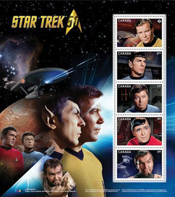 Star Trek Briefmarkenblock (© Canada Post)