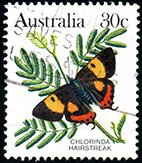 Briefmarke Schmetterling Australien