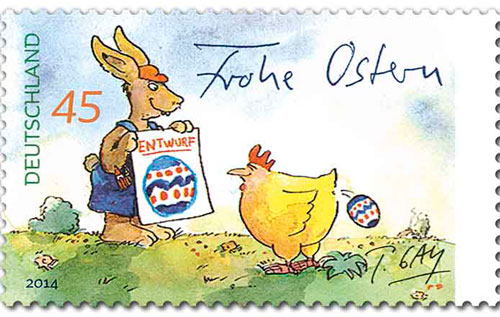 Osterhase Briefmarke Deutschland