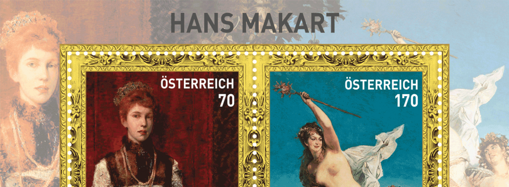 Kunst auf Briefmarken: Gemälde von Hans Makart